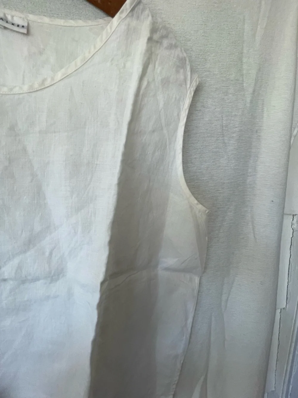 BRYN WALKER white new without tags  100% linen size L - Picture 7 of 7
